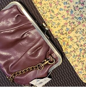 NWT‎ Rum Raisin Clutch with Chain